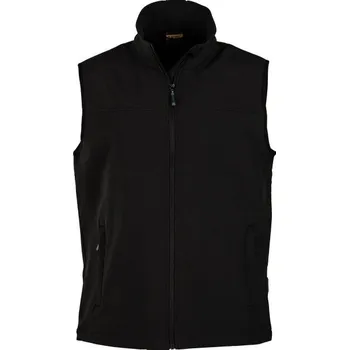 Pánská vesta Pánská softshellová vesta Hi-Tec LUMAN SOFTSHELL VEST S Černá