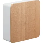 Bílá kovová nástěnná skříňka na klíče Yamazaki Rin 15,8 x 5,7 cm