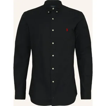 Pánská košile Polo Ralph Lauren Pánská Košile Slim Fit, černá, 38