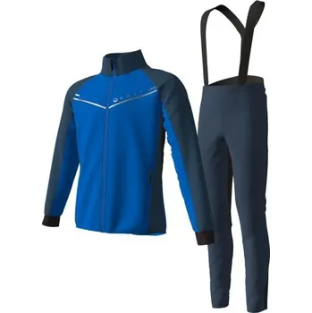 Set dětského termoprádla Dětský běžkařský set Halti VIRE SET JR 128 Tmavě modrá, Modrá