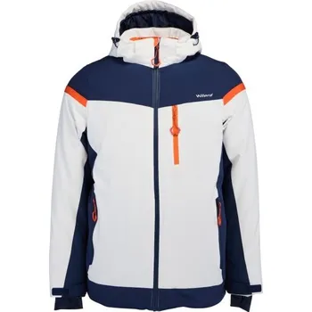 Pánská lyžařská bunda Willard RAGNER M Bílá, Tmavě modrá, Oranžová