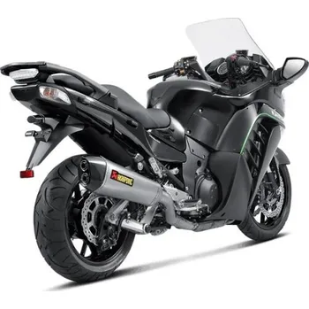 Výfuk pro motocykl Výfuk Akrapovič Slip-On Line (Titan) na Kawasaki 1400 GTR, Concours 14 (08-17)