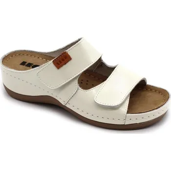 Dámská zdravotní obuv Leon 931 Dámská kožená obuv - Bílá lakovaná Velikost: 36