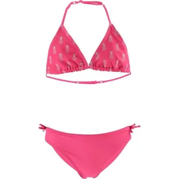 Dívčí oblečení Dívčí dvoudílné plavky AQUOS CARMELA 164/170 Růžová, Bílá