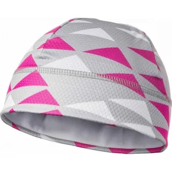 Čepice Dětská sportovní čepice Runto POLLY KID OS Šedá, Růžová, Bílá