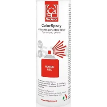 Barva ve spreji Barvivo potravinářské ve spreji, azo-free, červené 250 ml | MODECOR, 23165