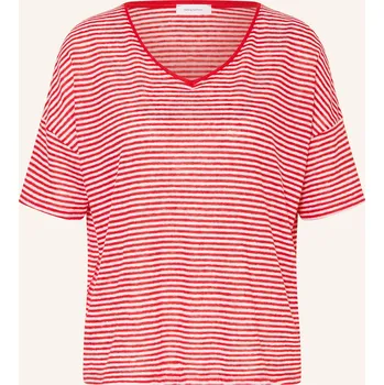 Darling Harbour Dámské Lněné Tričko, červená / bílá, 34