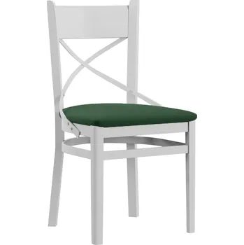 Jídelní židle Jídelní židle PROVENCE X | 43 cm | tmavě zelená/bílá