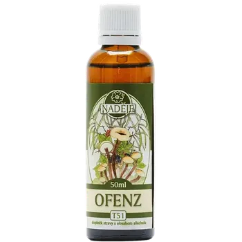 Naděje OFENZ směs penízovky sametonohé a eleuterokoku - trávení, nádory, plísně, imunitní systém, fyzická a psychická únava, krevní cukr, obranyschopnost (50 ml )