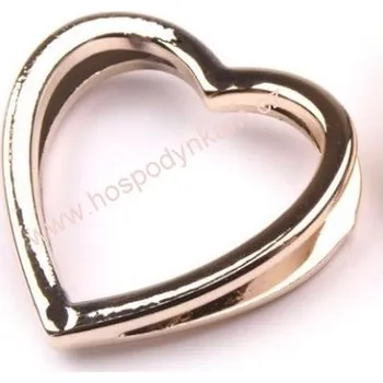 Party dekorace Dekorace na stuhu srdce zlaté