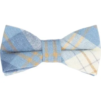 Bubibubi Modrý károvaný dětský motýlek