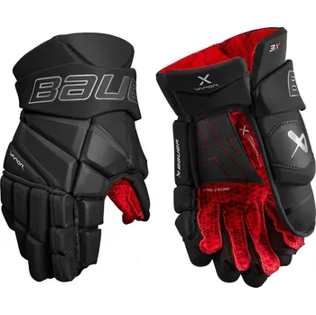 Rukavice Bauer Vapor 3X INT 13", Černá/červená
