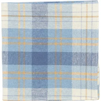 Šátek Bubibubi Modrý károvaný kapesníček do saka