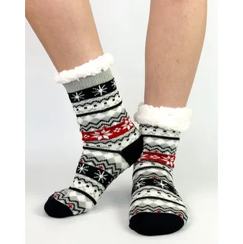 Dámské ponožky Vyteplené ponožky s vánočním motivem L26031, VELIKOST 35 - 38