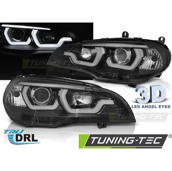 Přední světlomet SVĚTLOMETY TUBE LIGHT DRL BLACK pro BMW X5 E70 07-13