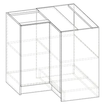 Kuchyňská skříňka Renar Lenna LV-12 (sonoma světlá) (P)