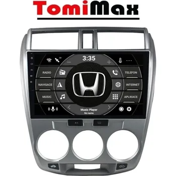 Auto Hi-Fi TomiMax Honda City Android 14 autorádio s WIFI, GPS, USB, BT HW výbava: 8 Core 8GB+256GB HIGH - Model auta: Honda City 2008-2014, Velikost obrazovky: Dotyková obrazovka: 10,1"