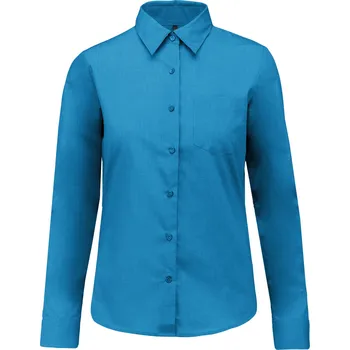 Dámská košile KARIBAN Dámská košile dlouhý rukáv JESSICA Velikost: 3XL, Barva: tyrkysová