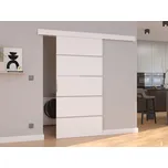 Posuvné dveře Biella - 106 cm s tlumeným dojezdem Barva: Bílá