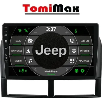 Auto Hi-Fi TomiMax Jeep Grand Cherokee Android 14 autorádio s WIFI, GPS, USB, BT HW výbava: 4 Core 2GB+32GB LOW - Model auta: Jeep Grand Cherokee, Velikost obrazovky: Dotyková obrazovka: 9"