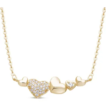 Řetízek Ellami VERONA 2126 Řetízek srdíčka se zirkony Ellami