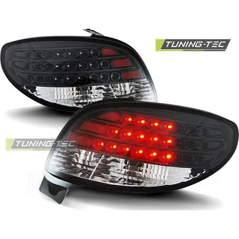 Zadní světlomet PEUGEOT 206 10.98- černý LED
