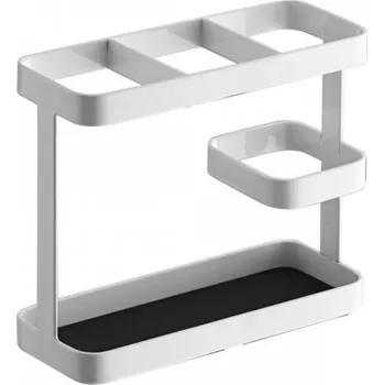 Příborník do zásuvky Bílý kovový kuchyňský stojan Yamazaki Tower 14,5 cm