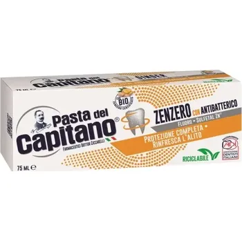 Dentální hygiena Zubní pasta Del Capitano antibaktriální se zázvorem 75 ml