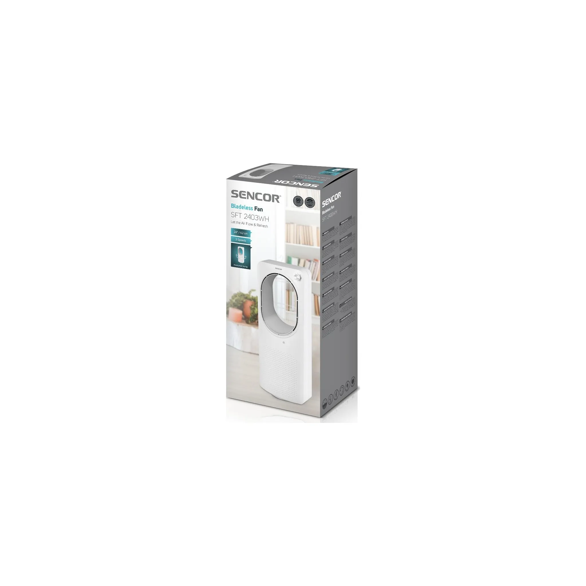 Fotografie 3 - Domácí ventilátor Sencor SFT 2403WH