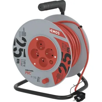 Prodlužovací kabel Prodlužovací kabel na bubnu Emos H05VV-F3G 1,5 mm2 4x230V 25 m