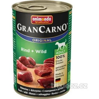 Krmivo pro psa Animonda Gran Carno Adult hovězí & zvěřina 400 g Výhodné balení 6 kusů