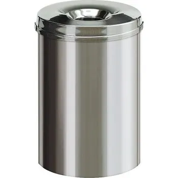 Odpadkový koš Samozhášecí odpadkový koš 30 l - nerez