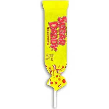 Bonbon Sugar Daddy lízátko z karamelu a mléka 48 g