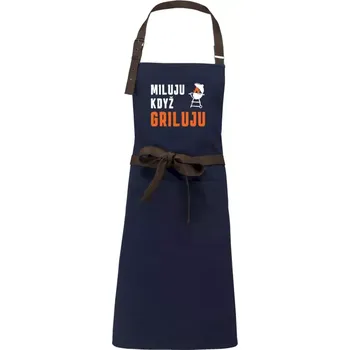 Kuchyňská zástěra Zástěra Kariban Vintage Miluju když griluju