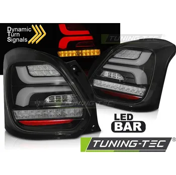 Přední světlomet SUZUKI SWIFT VI 17- BLACK LED SEQ