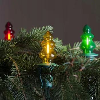 Vánoční dekorace Exihand Prodlužovací sada Světelný řetěz Stromek barevný TVP-12, 12 LED světel