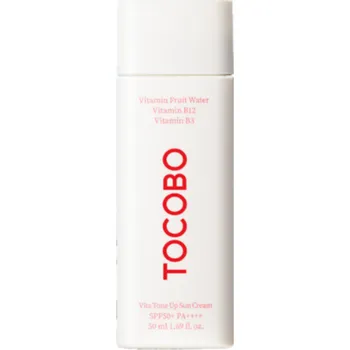 Přípravek na opalování TOCOBO VEGAN VITA TONE UP SUN CREAM SPF50+ PA++++ - Tónující SPF krém s vitamínem C 50 ml