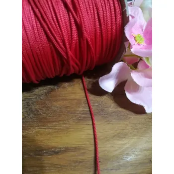 Šňůra technická žaluziová / k navlékání korálků Ø1,4 mm červená