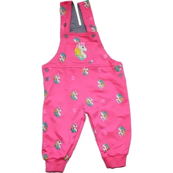 Dětské tepláčky laclíky JEDNOROŽEC růžová 3458 - 425/128 (Kojenecké lacláčky s potiskem jednorožec)