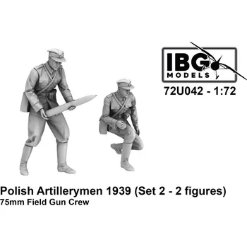 Plastikový model 1/72 Polish Artillerymen 75mm Field Gun Crew Set 2