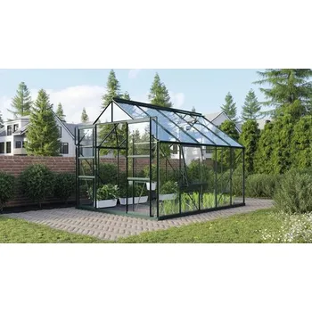 Skleník Skleník Vitavia Meridian 2 8300 skleněný 3 mm 257 x 321 cm zelený