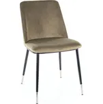 Jídelní židle Jill Velvet, olivová