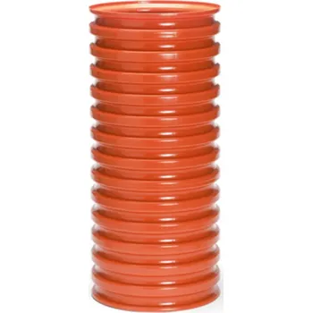 Kanalizační potrubí Roura šachtová korugovaná (vlnovec) bez hrdla Wavin Tegra 425, d 425 x 2000 mm