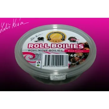 Boilies LK Baits Rohlíkové boilies Black Protein 8mm