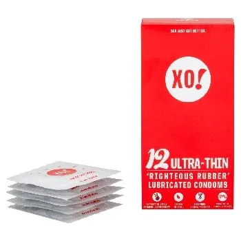 Kondom XO Kondom z přírodního latexu Ultra thin, 12 ks