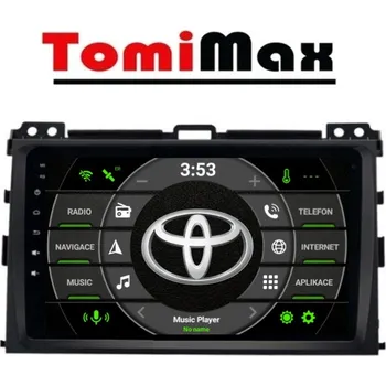 Auto Hi-Fi TomiMax Toyota Land Cruiser Android 14 autorádio s WIFI, GPS, USB, BT HW výbava: 4 Core 2GB+16GB PX HIGH - Model auta: Toyota Land Cruiser 2002-2009, Velikost obrazovky: Dotyková obrazovka: 9"