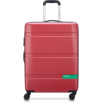 Cestovní kufr Delsey X Benetton NOW Hardside 66 cm 376281004 - červený 65 l