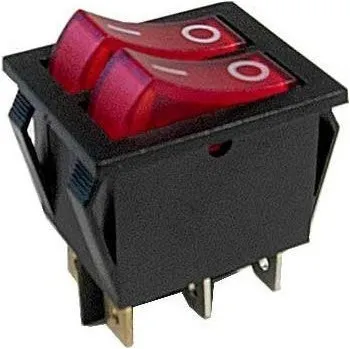 vypínač Hadex Přepínač kolébkový 2x ON - OFF 250V 15A
