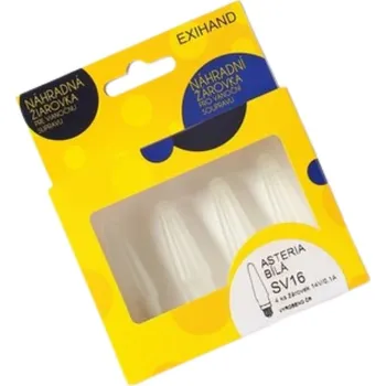 Vánoční dekorace Exihand 162600.B Blistr 4 žárovky Asteria bílá 14V/0,1A