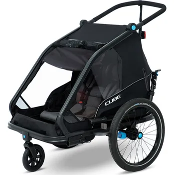 vozík za kolo Cube vozík KIDS TRAILER DOUBLE CMPT black